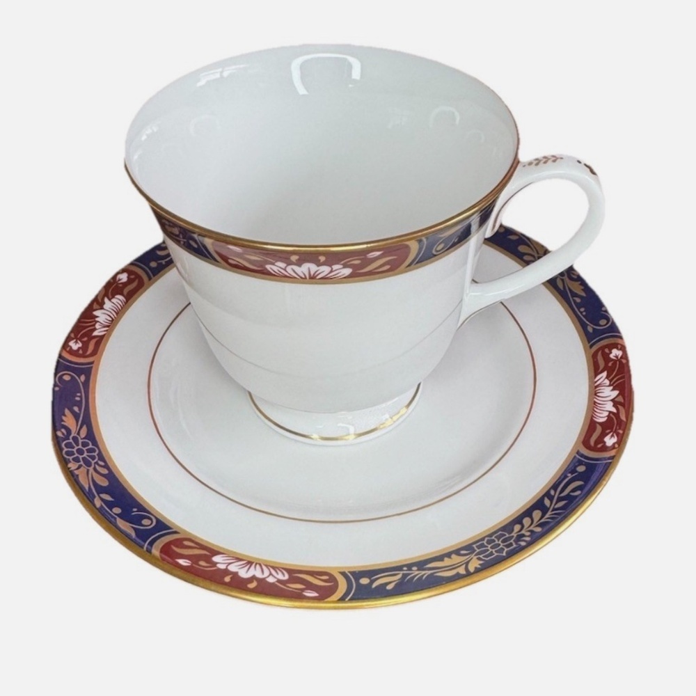 Royal Worcester Prince Regent Imari Coffee Tea Cup Saucer Set England 1994